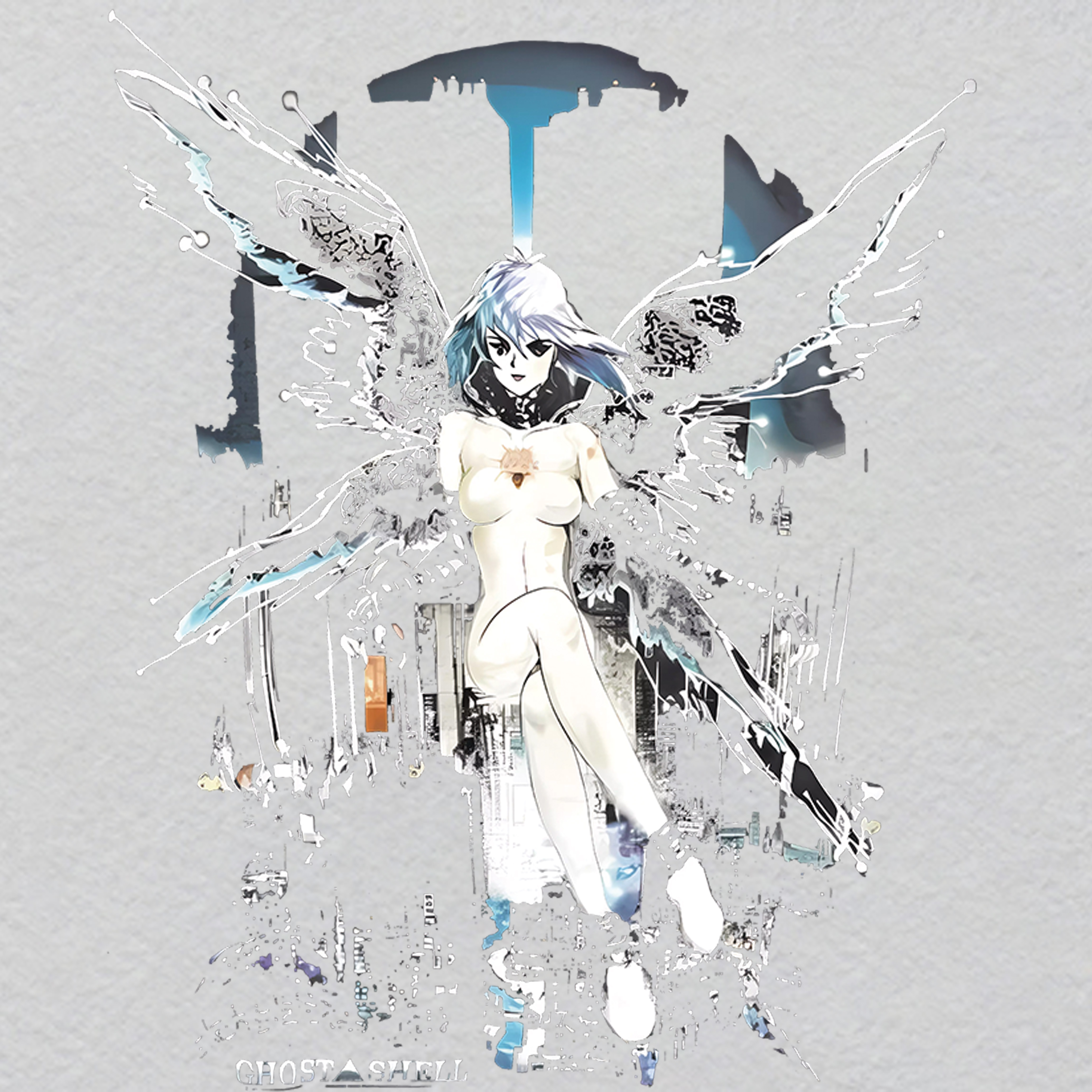 K000080-h35w28.08	Cloud & Lightning Bolt Crystal Label | Stormy Weather Design