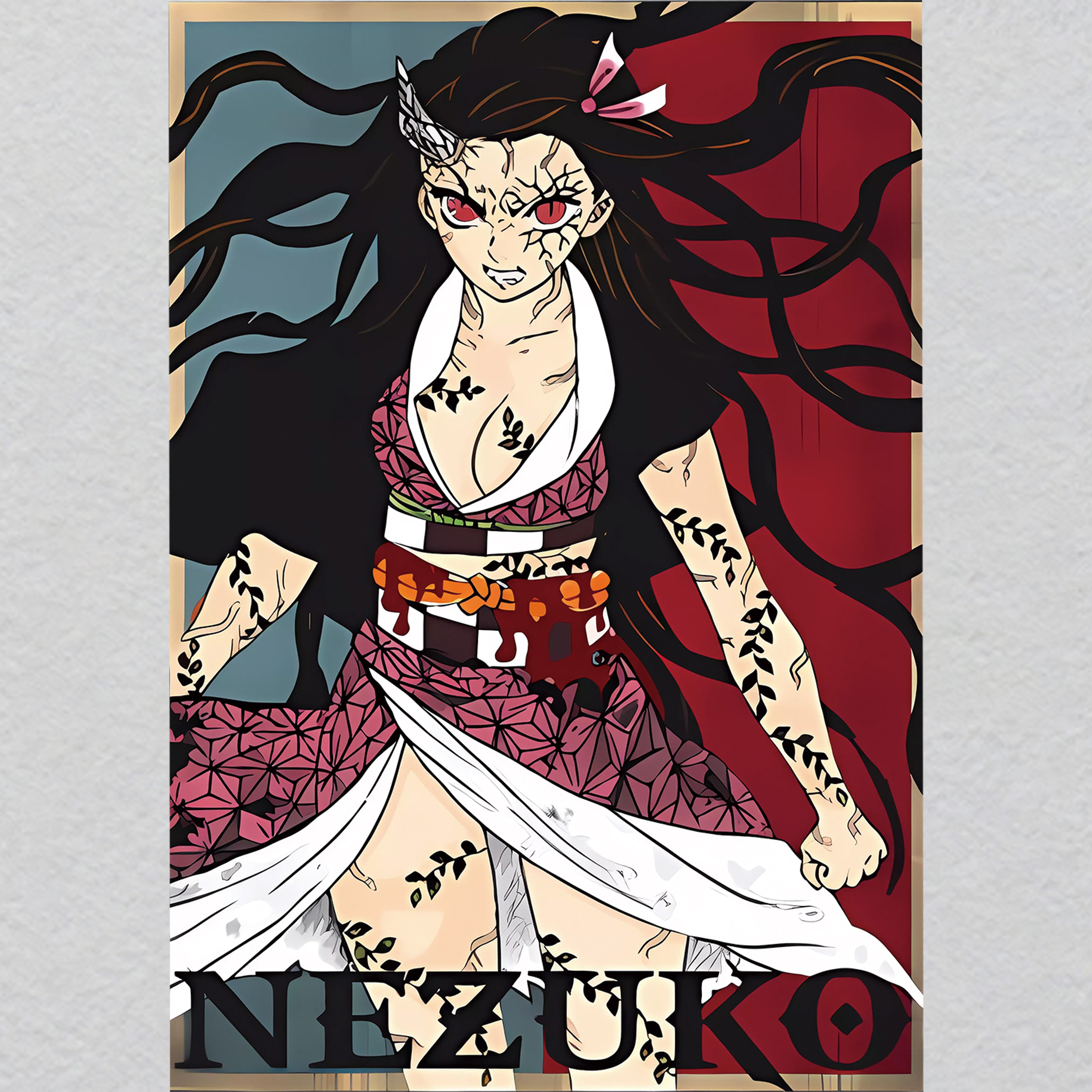 K000079-h35w24.2	Script Crystal Iron-On | Nature Spirit Slogan