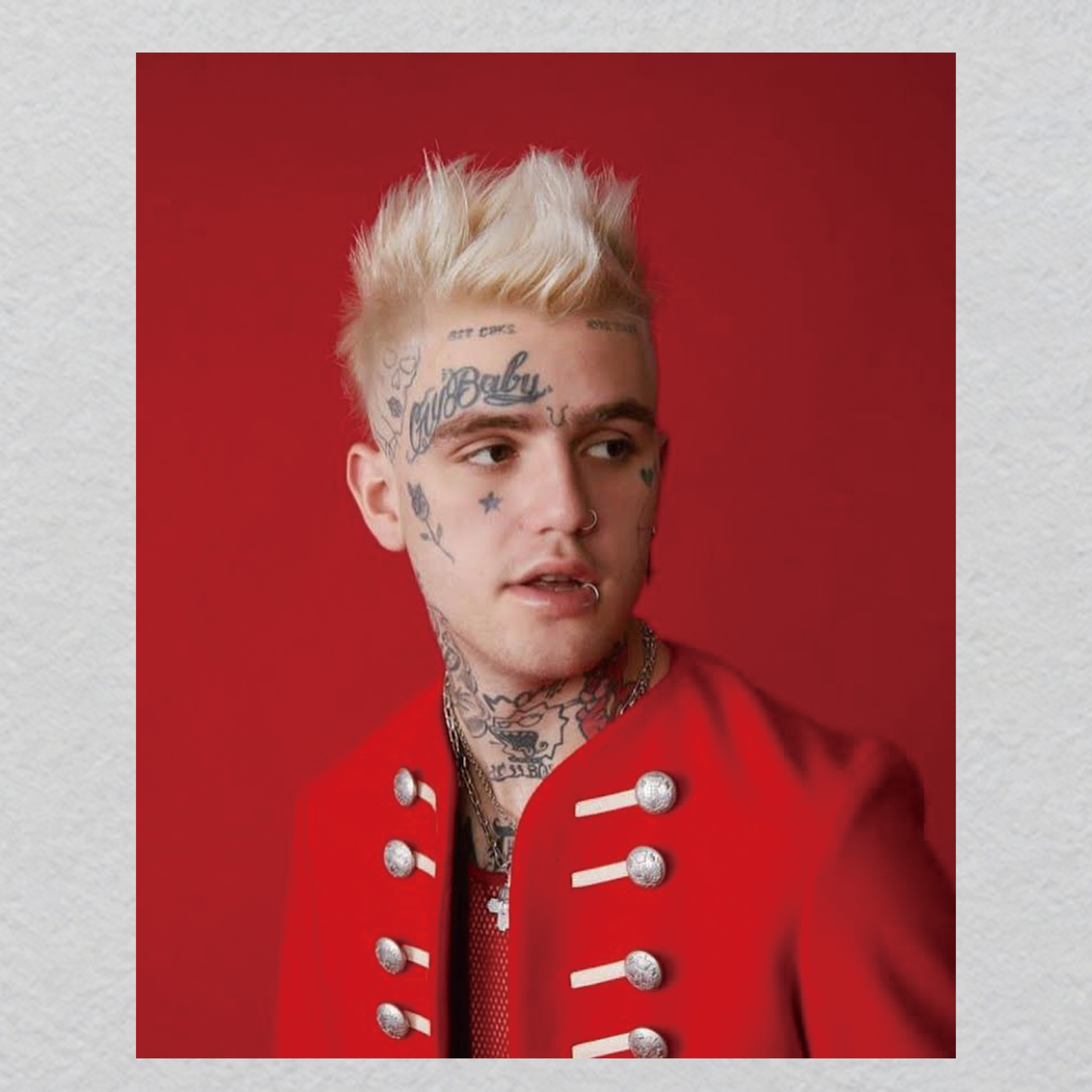 K000153-w28.5h35	 Mermaid Scale Crystal Label | Ocean Lure & Beauty