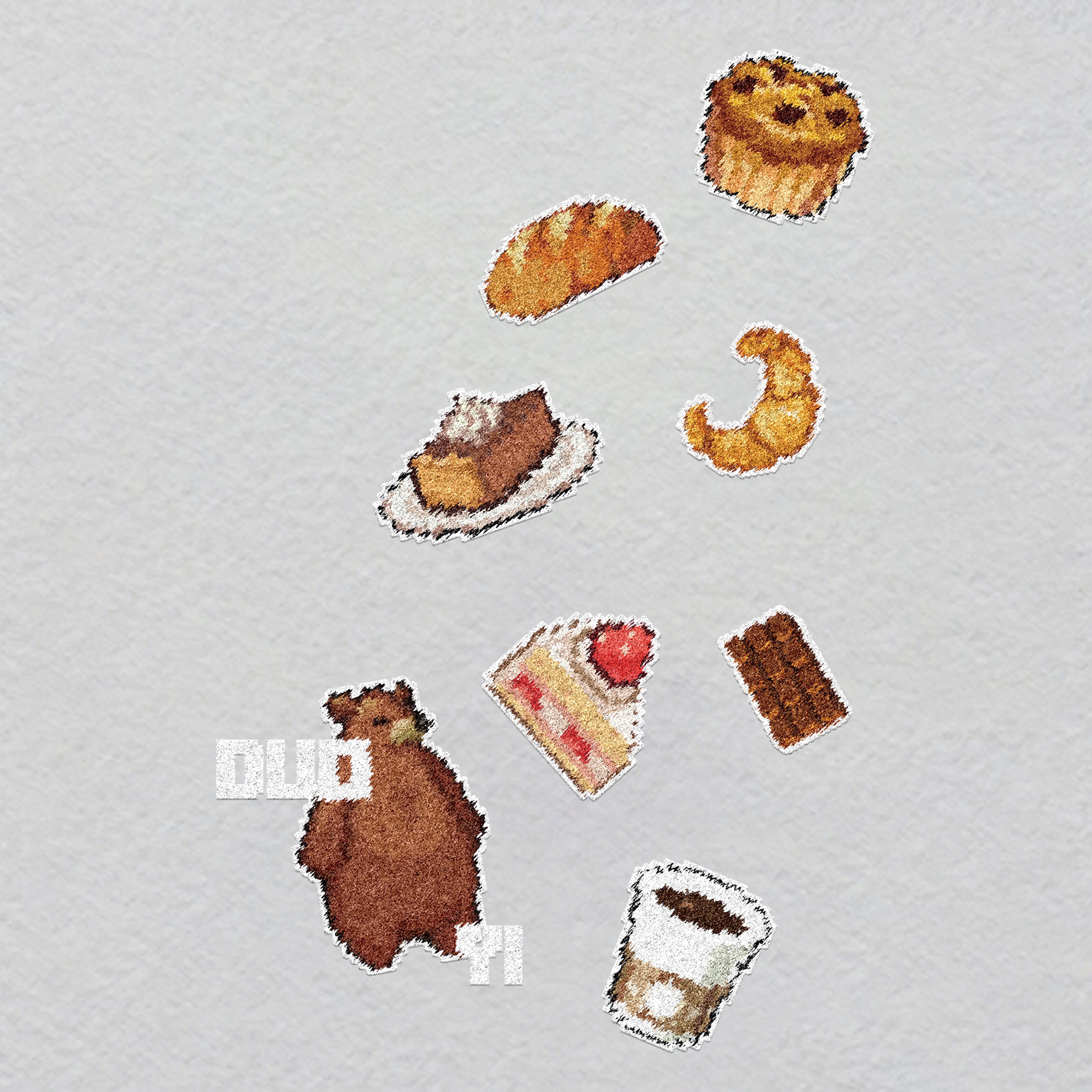 P000182-w23h35	Crystal Quantum Computer Qubit Label | Glowing Futuristic Tech