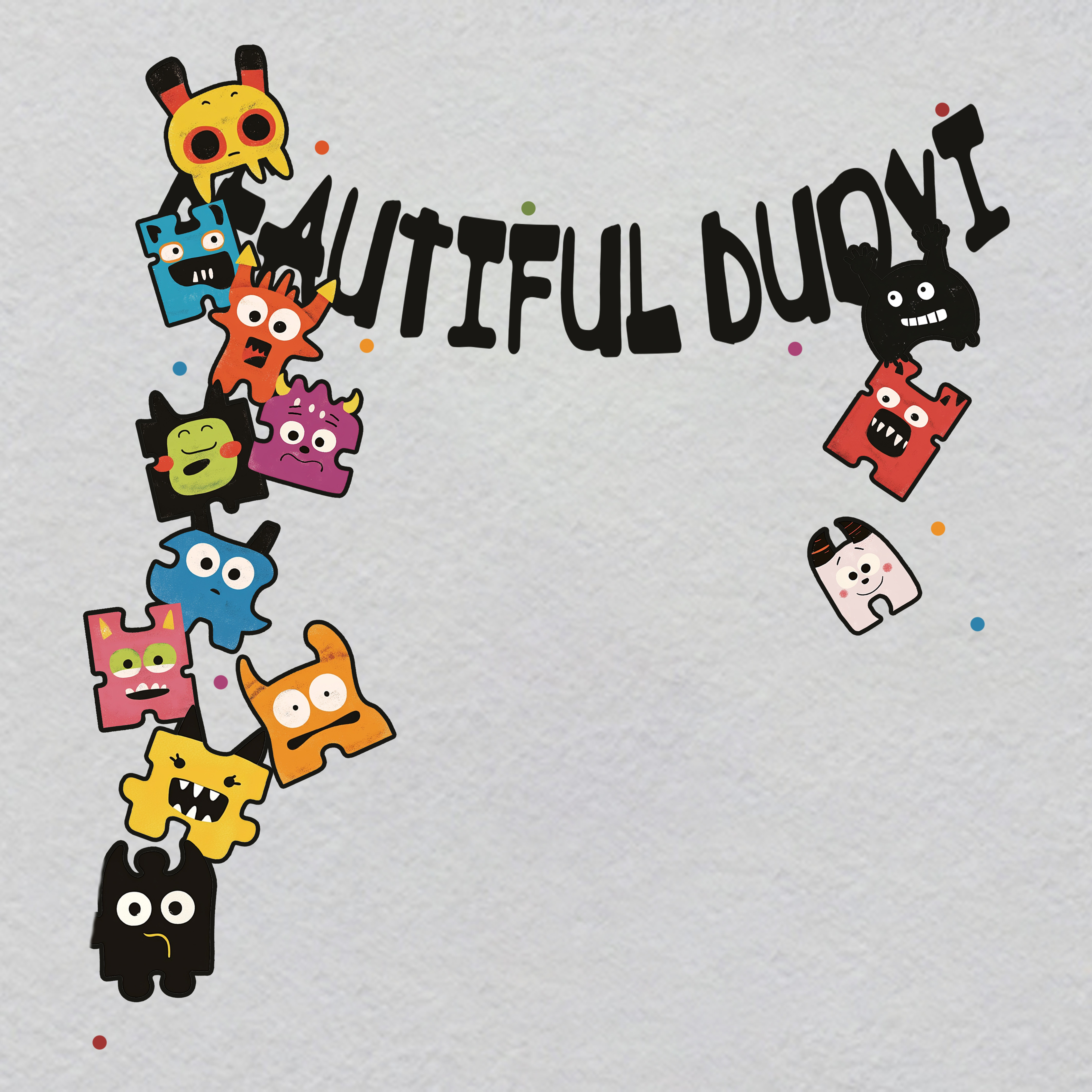 P000130-w32.3h35	"Neon Collective Unconscious" Crystal Label | Shared Glow Symbol