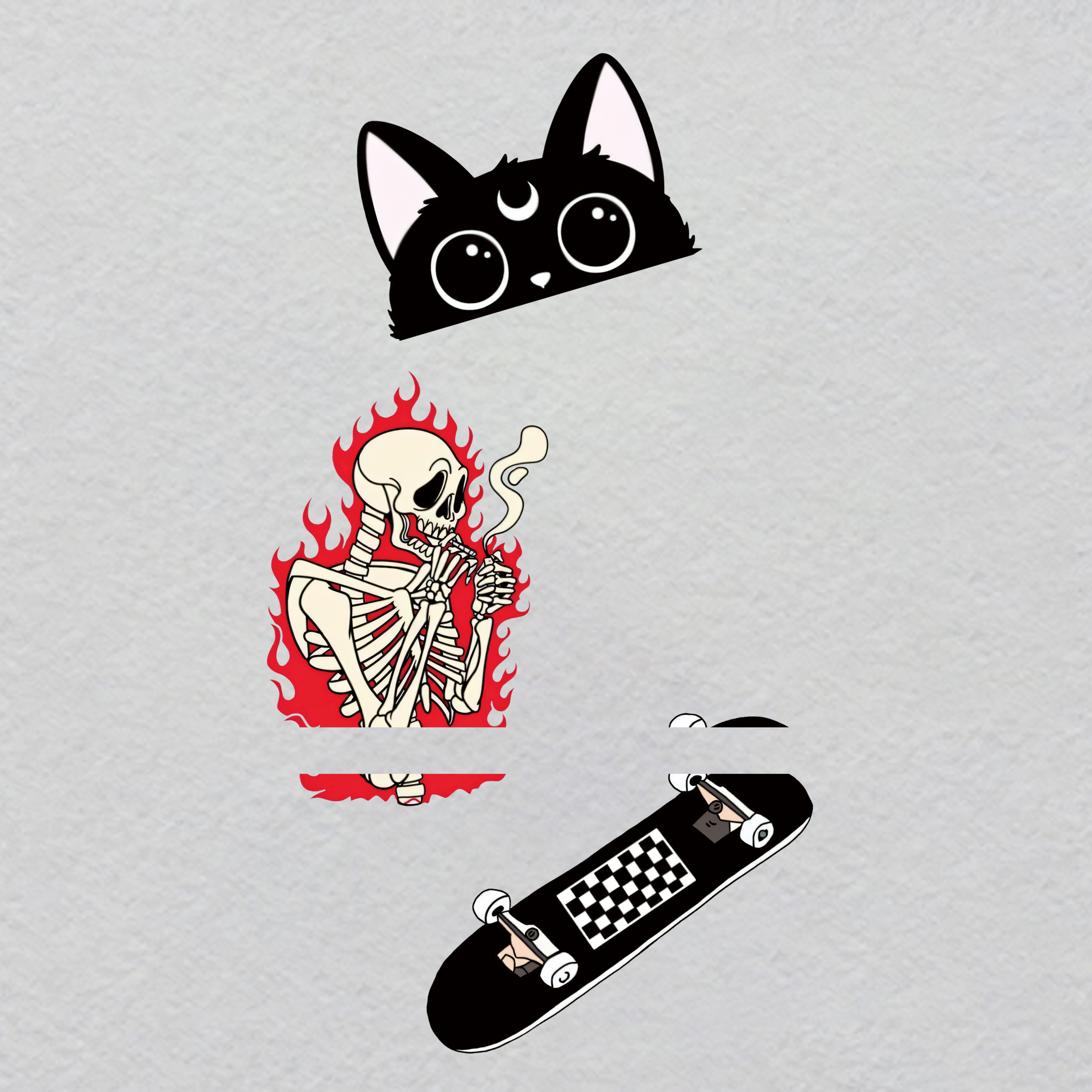 P000039-w19.4h35	Crystal Pendulum Divination Iron-On | Swinging Crystal on Chain