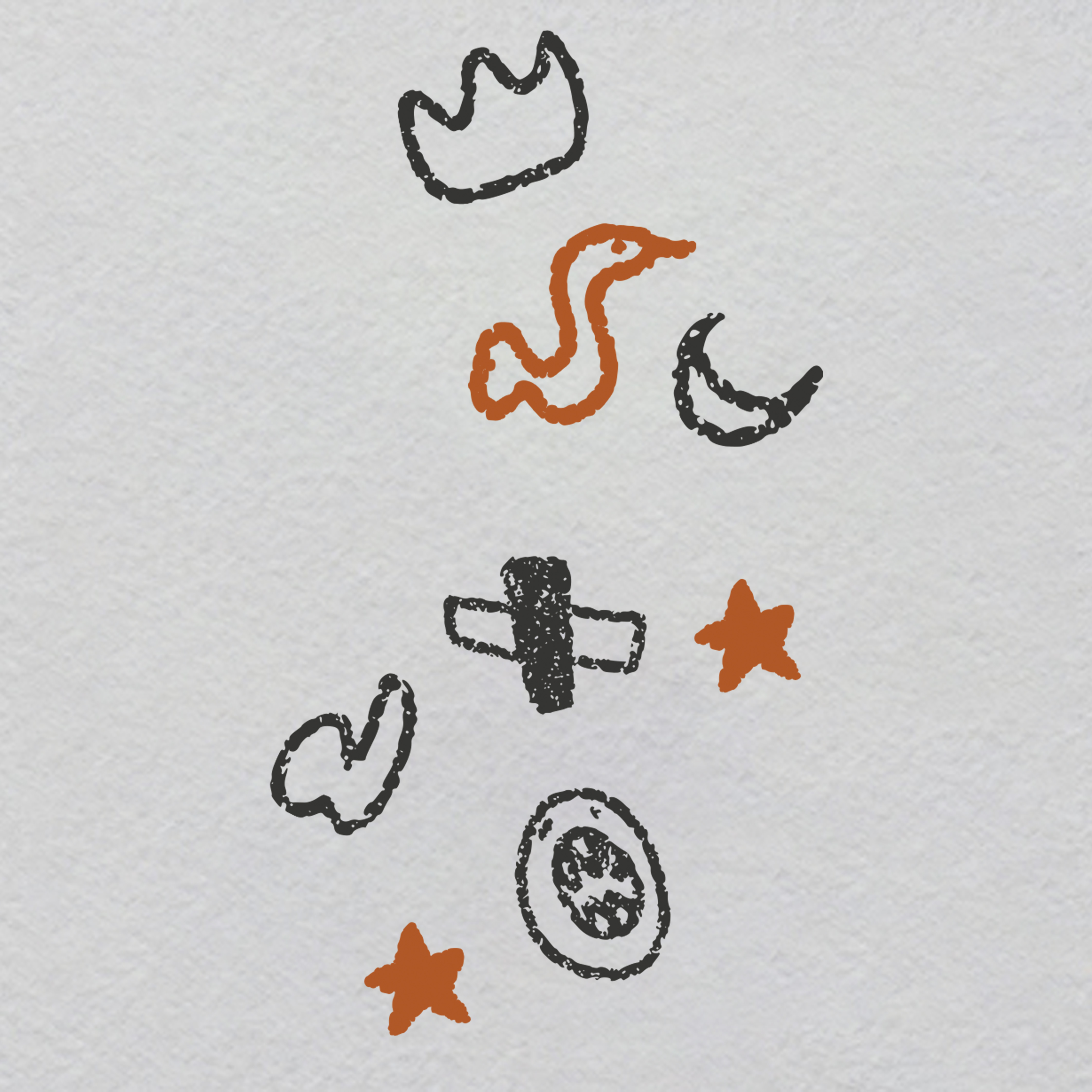 P000168-w19.3h35	"Crystal Apophenia" Label | Glowing Pattern in Randomness