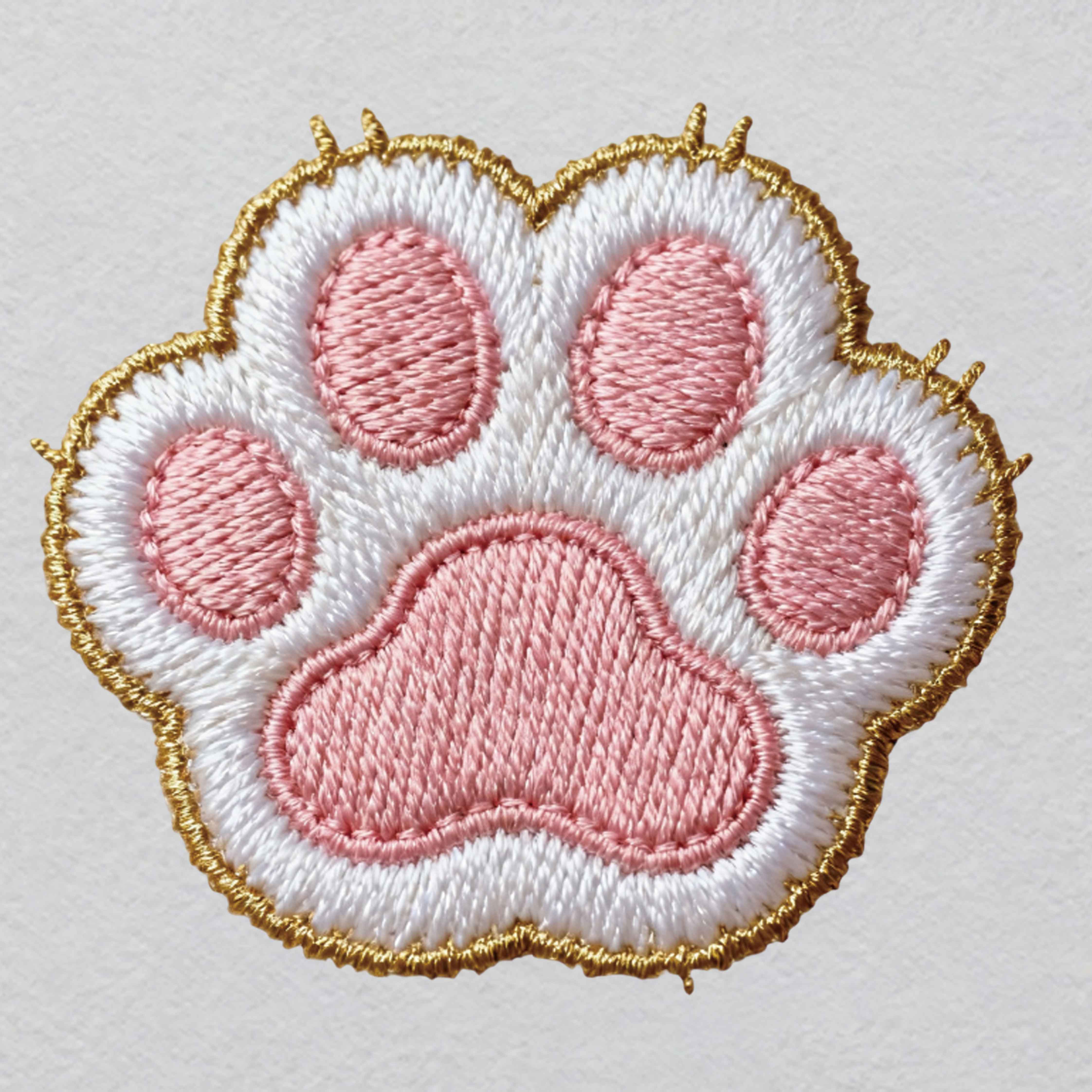 P000027-w35h31	UV Glowing Animal Tracks Patch | Fox Paw Prints in Snow
