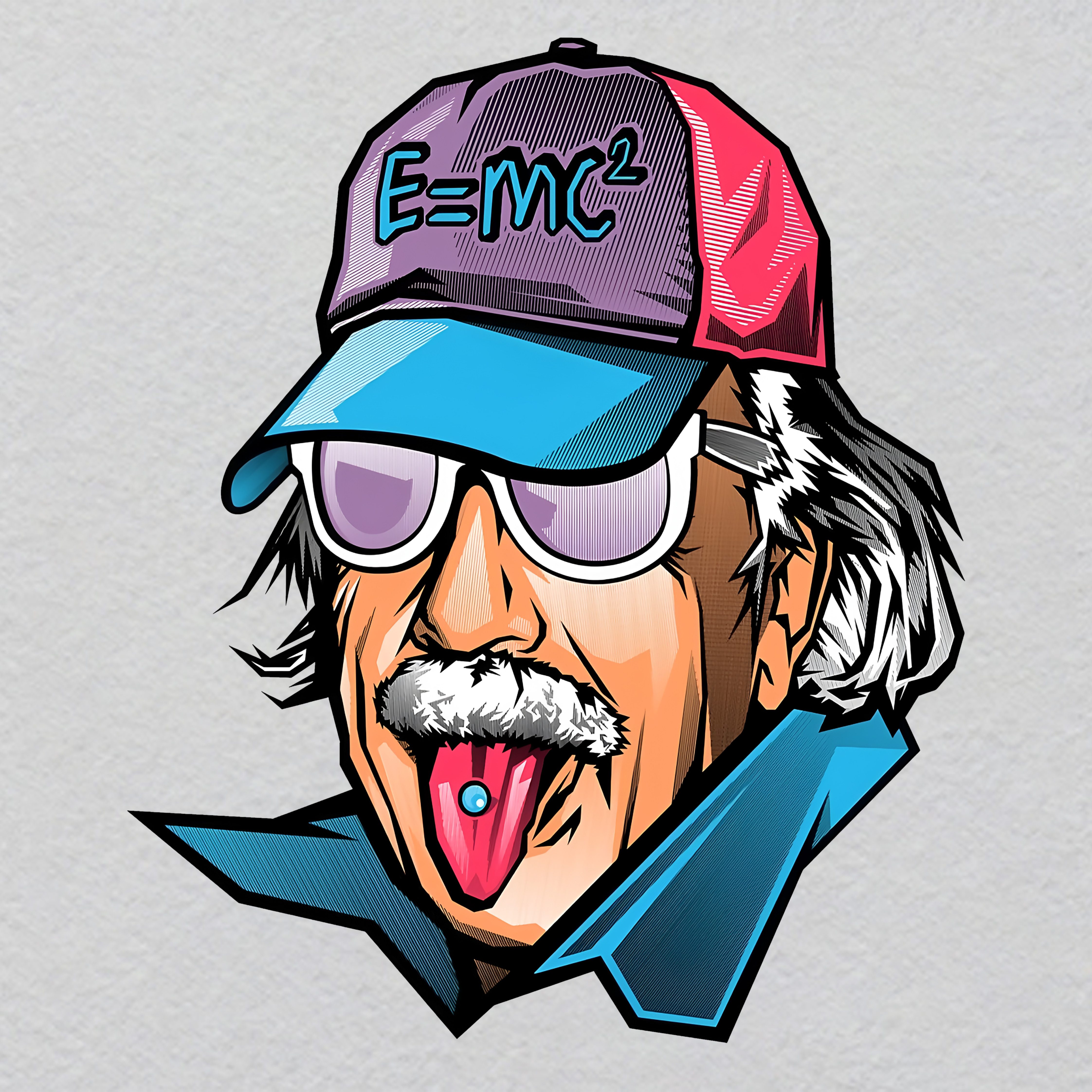 X00023-w29.17h35	Neon "Cognitive Dissonance" Patch | Glowing Conflicting Thoughts Icon