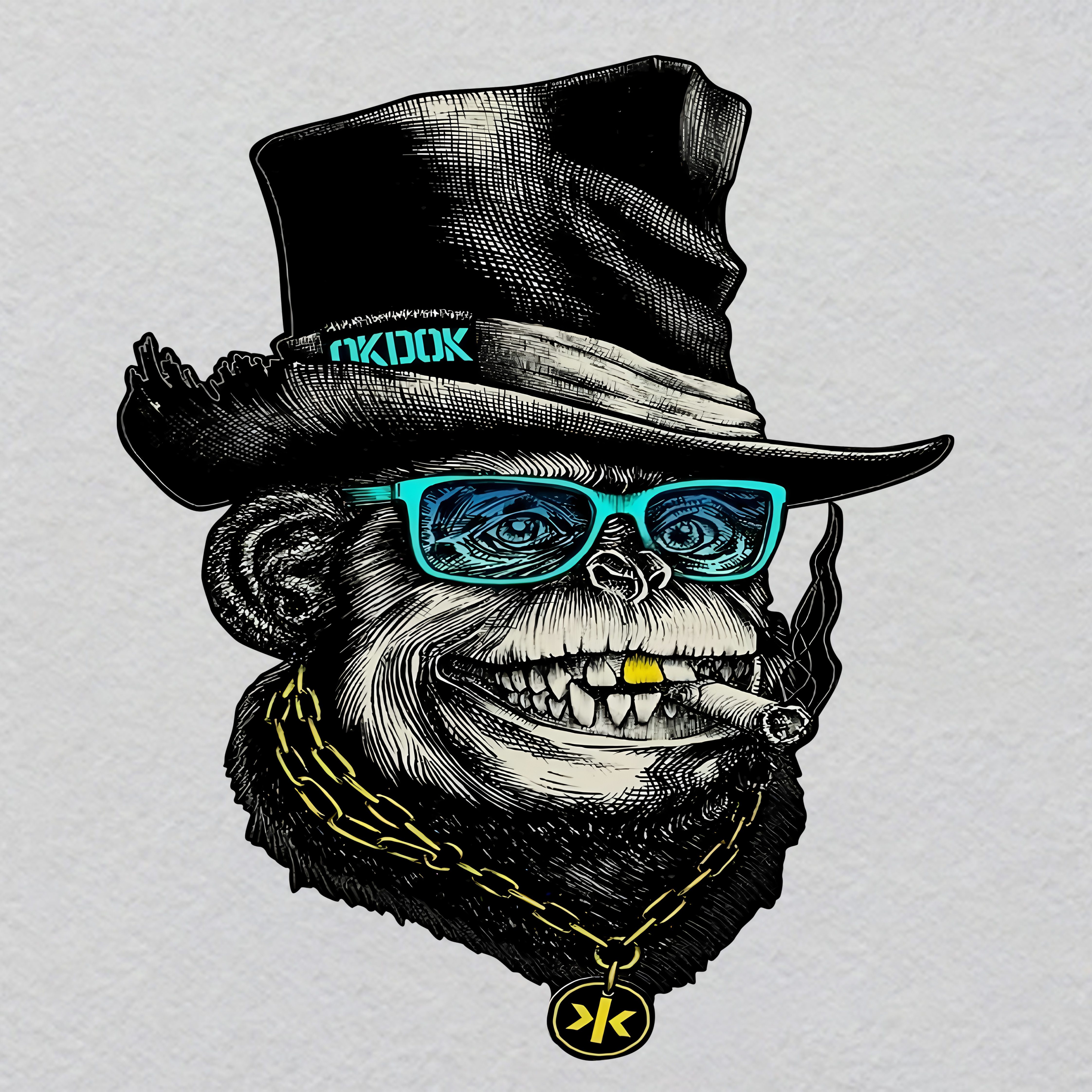 X00052-w29.18h35	"The Sound of Silence" Crystal Label | Glowing Sound Wave Flatline