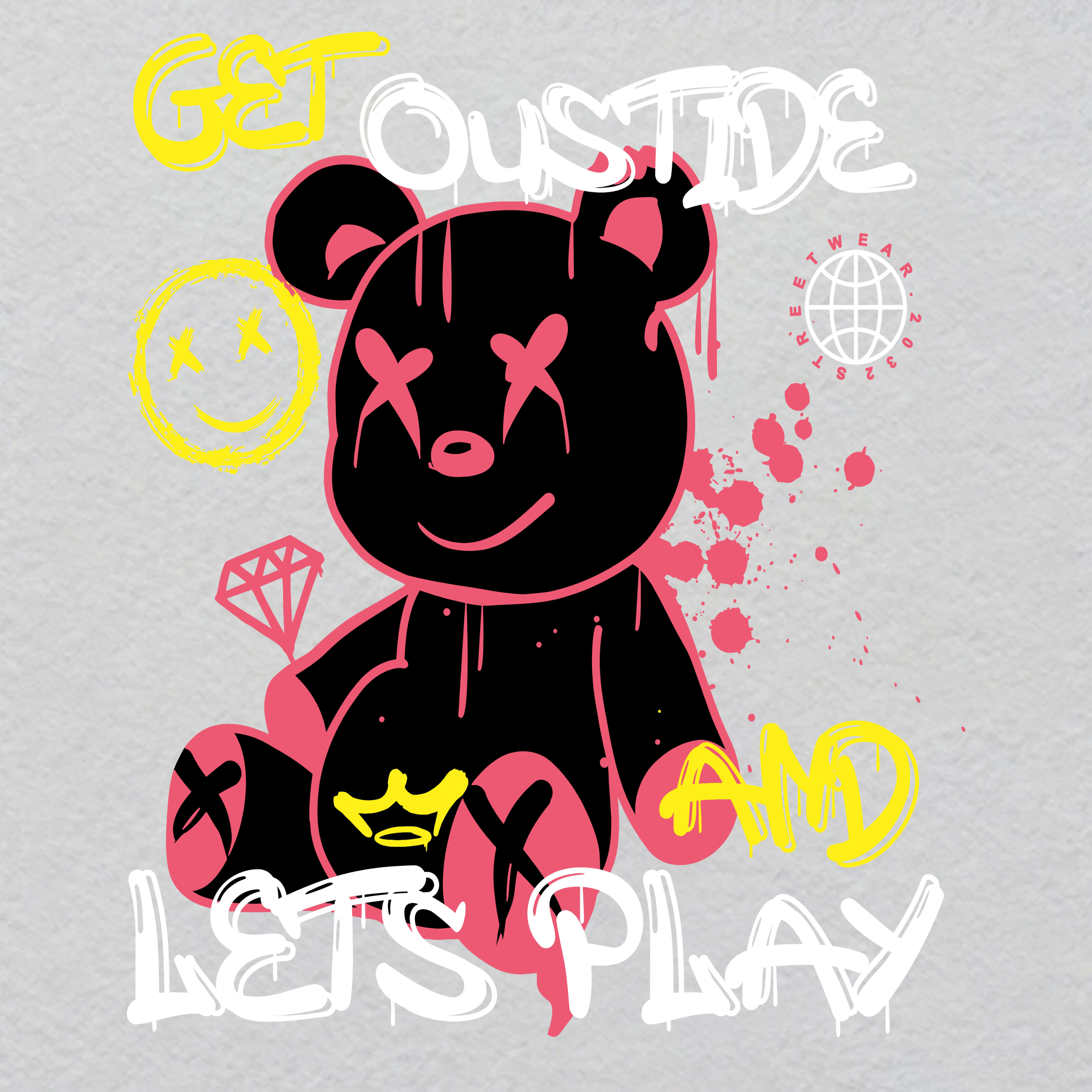 X00084-w29.18h35	"Neon Synapse" Brain Cell Firing Crystal Label | Neural Flash