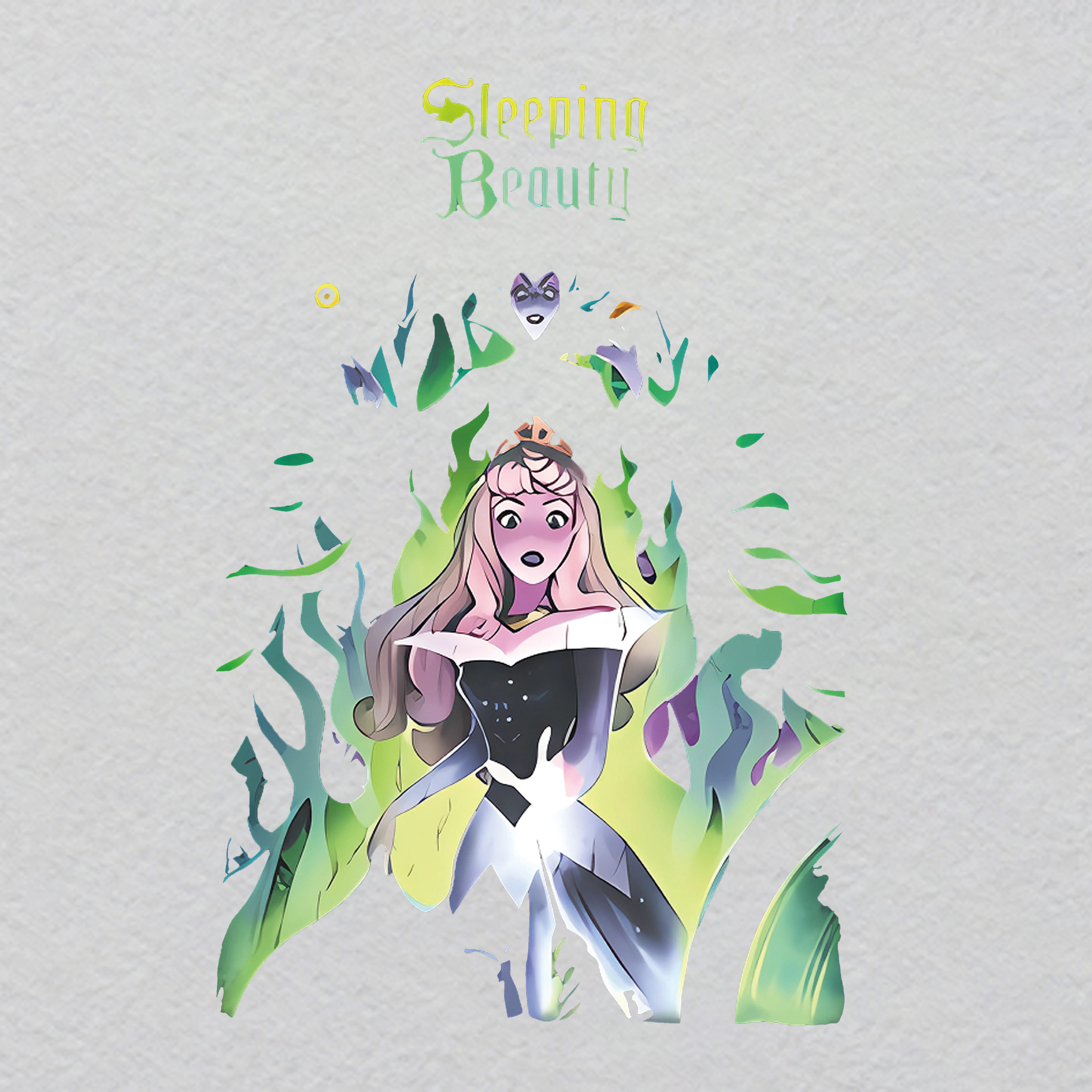 Z000176-w22h33	Crystal Antique Surveyor's Tool Iron-On | Mapping Glow Lines