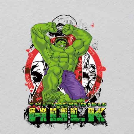 Z000254-w24.5h33	Crystal Iron-On | Unearthly Glowing Plant Forms