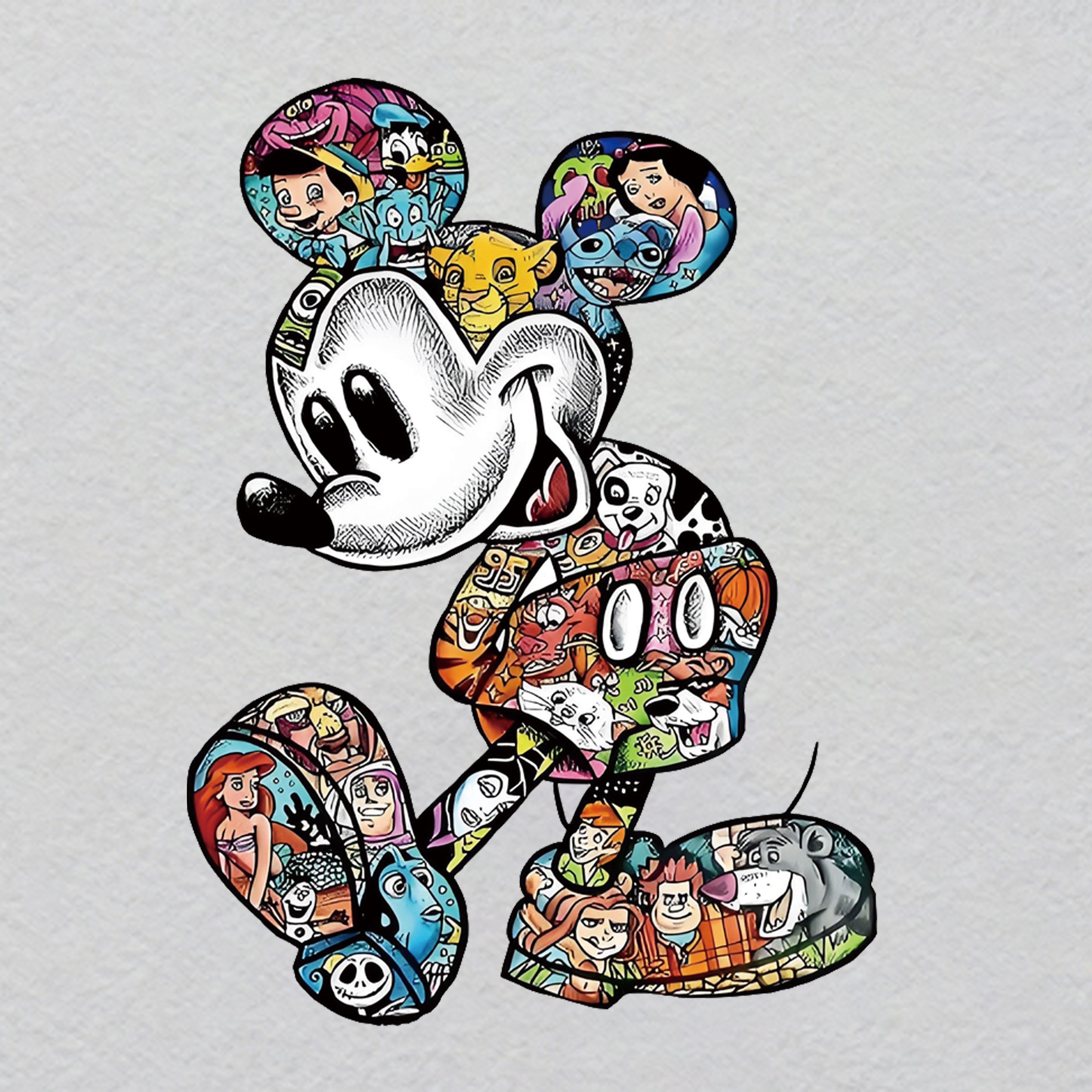 Z000187-w24h33	"Akashic Records" Crystal Iron-On | Glowing Library of Souls