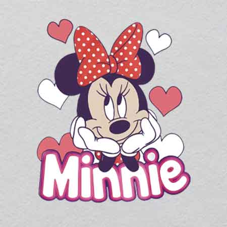 Z000287-w27.7h33	 Crystal Iron-On | Petals & Stem Geometry