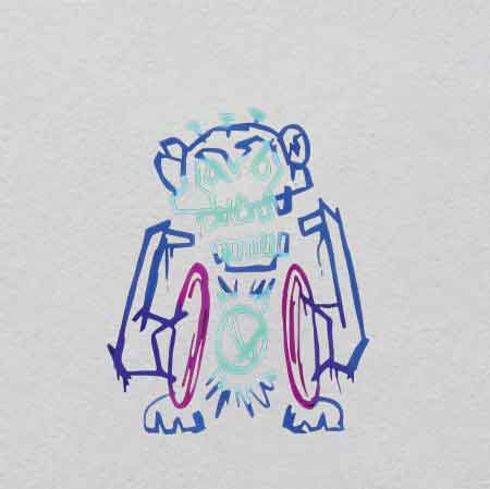 Z000278-w26.5h33	 Sextant Crystal Label | Star-Based Guidance