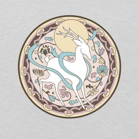 China Li Ning Deer w29.7h29.7	 Crystal Iron-On | Digital Memory Corrupted