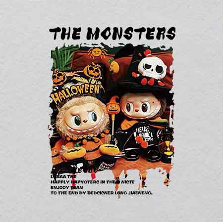 labubu（230）-w35.9h35	Labubu Glow-in-Dark Iron-On Crystal Patch