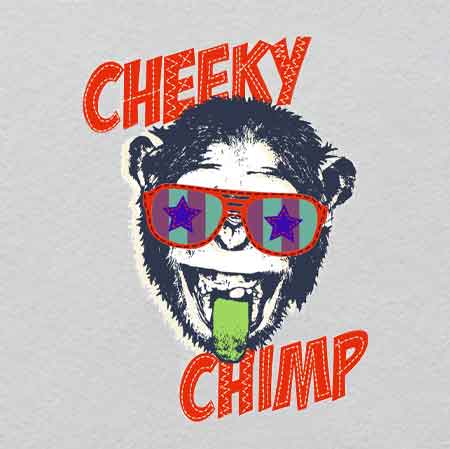 Trendy Monkey w22.6h30.5	Crystal Planck Scale Lattice Iron-On | Glowing Fabric of Spacetime