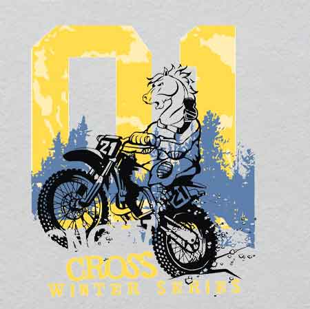 Off road horse w24.4h29	Crystal Label | Glowing Idea & Inspiration