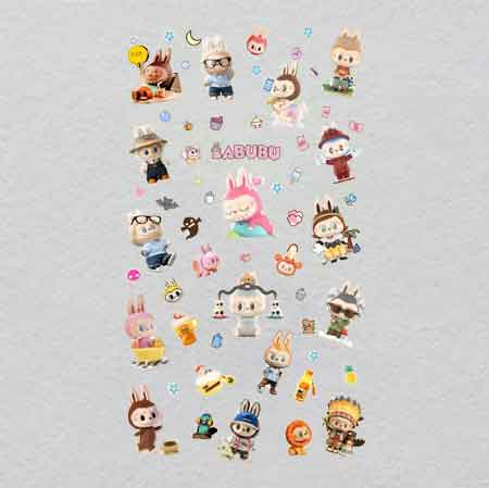 labubu（26）-w19.4h35	Customize with Labubu: UV-Reactive Iron-On Patches