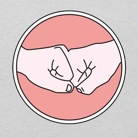 Cartoon Fist w31h31	 Crystal Label | Glowing Wave Function