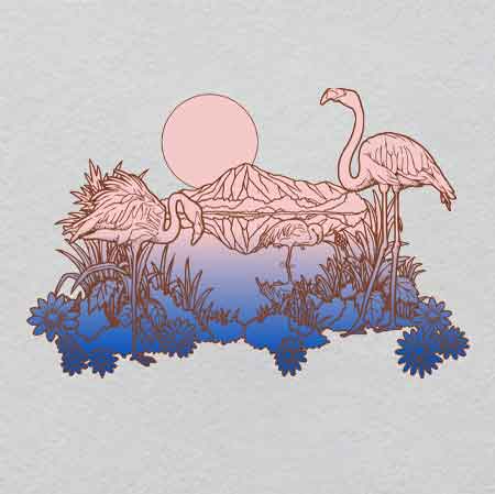 Gradient Crane w31h20	 Crystal Label | Glowing Pieces of Recall