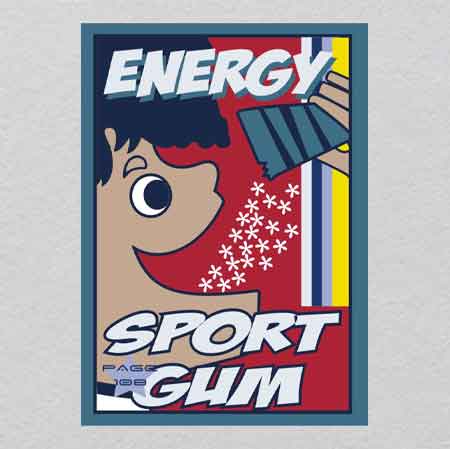 Cartoon Pictorial w17.9h25.1	 Iron-On | Glowing Connection Point