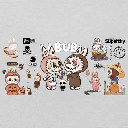 labubu（86）-w35h16.2	Magical Labubu Iron-Ons with Crystal UV Effects