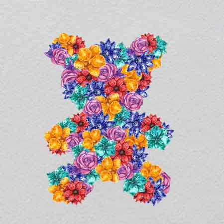 317605000- w19.5h25	Pixel Grid Iron-On | Retro Digital Glow