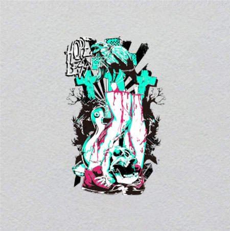 KELUOXIN31w2.24h3.5	 Crystal Label | Glowing Sound Wave Loops