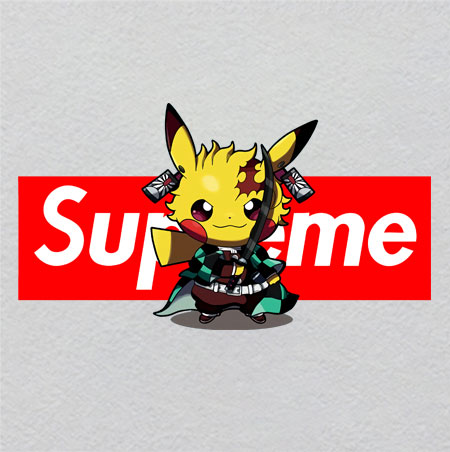 SUPREME-1w3.5h1.92	 Crystal Label | Glowing Neuron Flowers