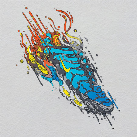 NIKE143w20h25	Singular Crystal Ember | Glowing Last Light of Data